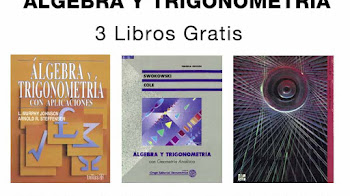 Tres libros de Algebra y Trigonometria | Matematicas