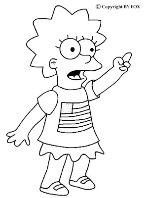 Lisa Simpson Coloring Pages