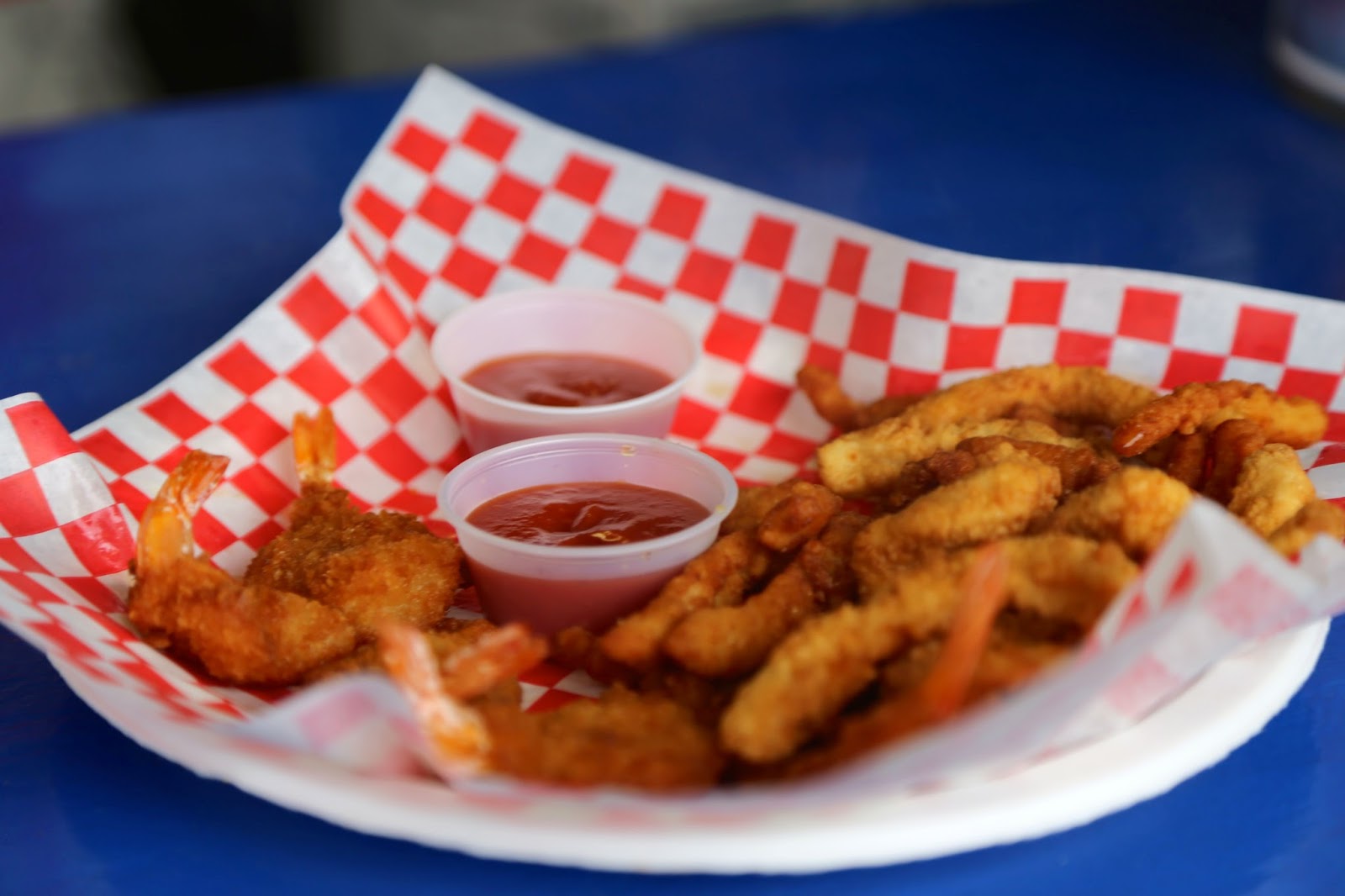 Deep fried prawns, popcorn shrimps, Alaska State Fair