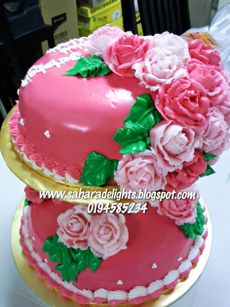 2 TIER WEDDING CAKE