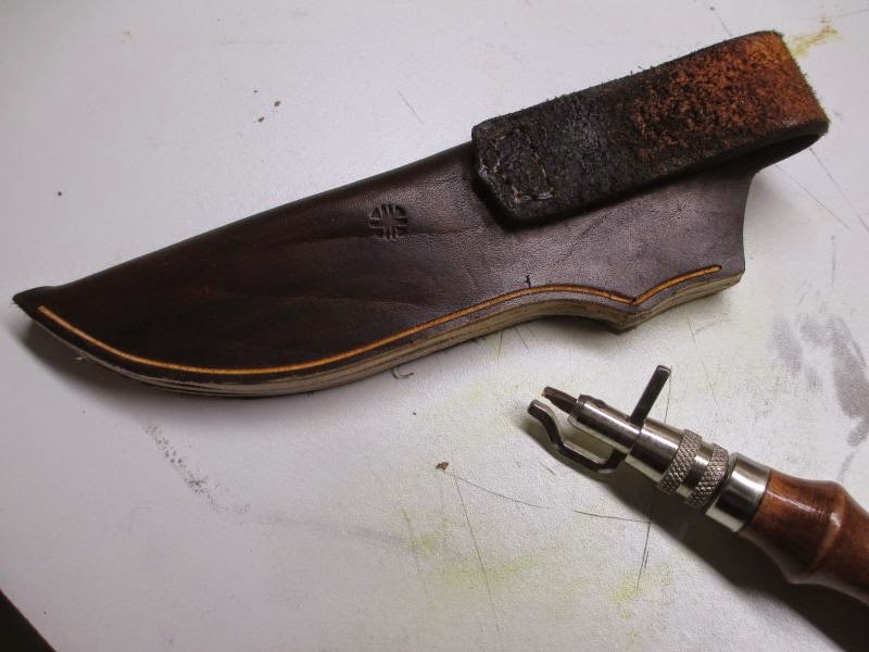 DIY Knifemaker's Info Center BC8 BUSHCRAFT KNIFE SHEATH PART 2