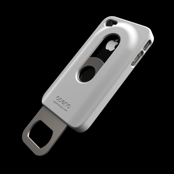 Work, Buy, Consume, Die. iPhone 4 case with a slide out bottle opener