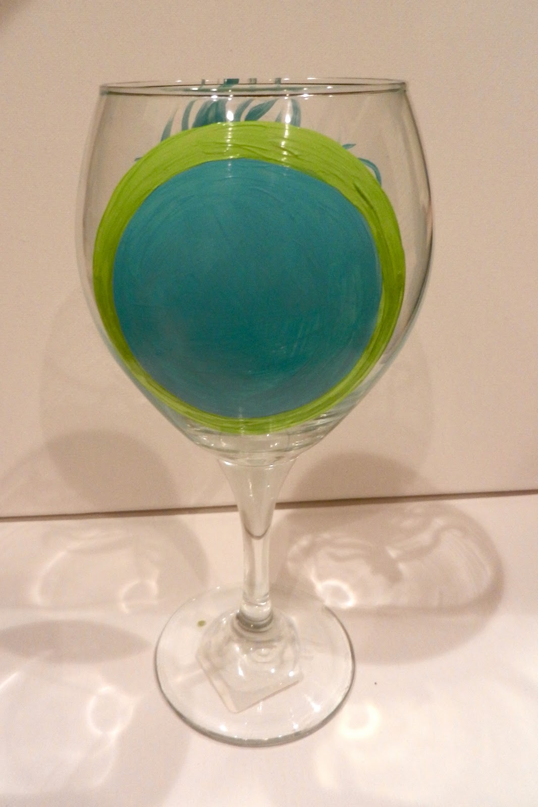 RhiCreates Painting on Wine Glasses