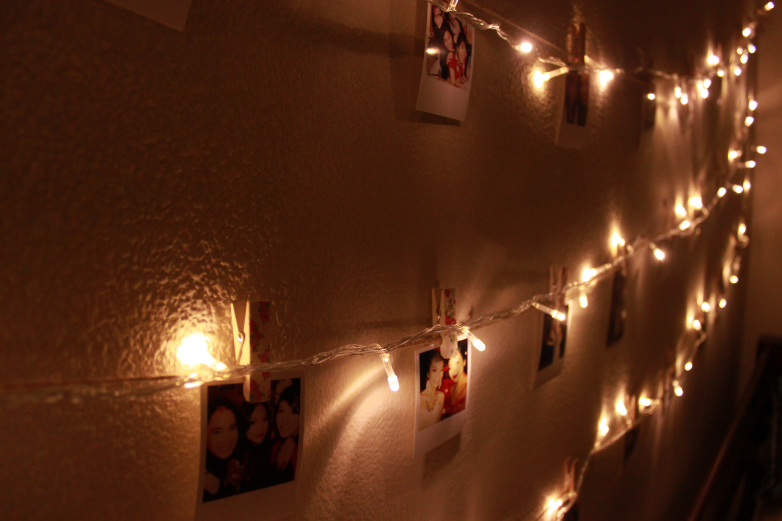 DIY: Polaroid Wall With String Lights Simple Stylings