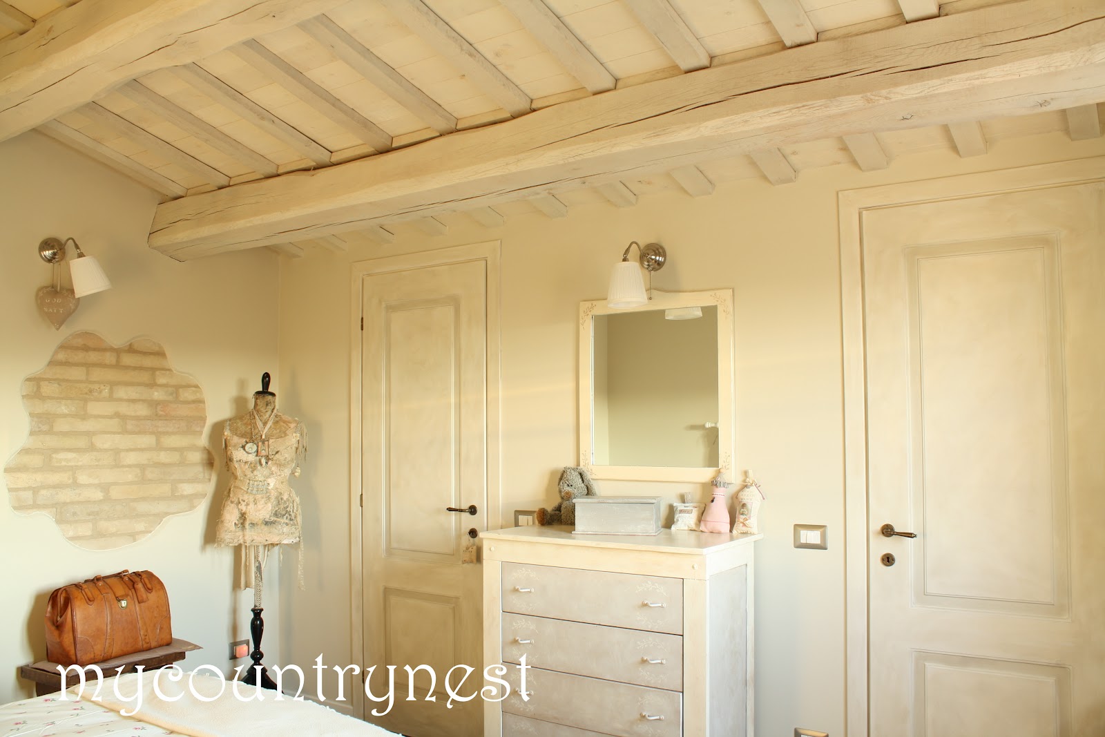 My country nest: progressi della camera da letto