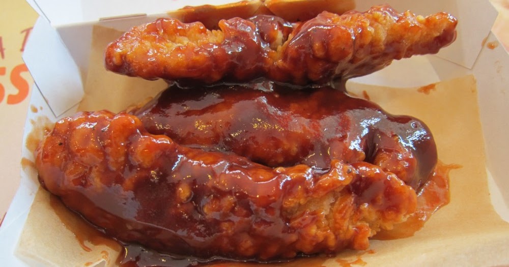 Review Burger King Honey BBQ Chicken Strips Brand Eating