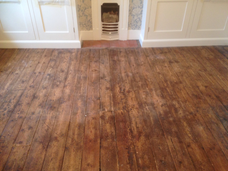 Wood Sanding and Finishing Cambridge UK Pitch Pine, neglected but loved