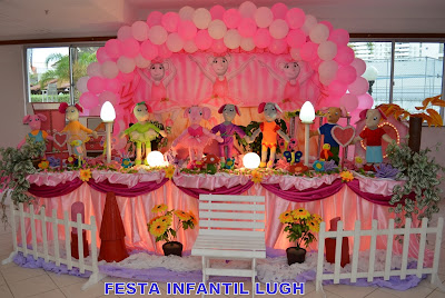 decoração de festa da Angelina Bailarina decoração de festa infantil