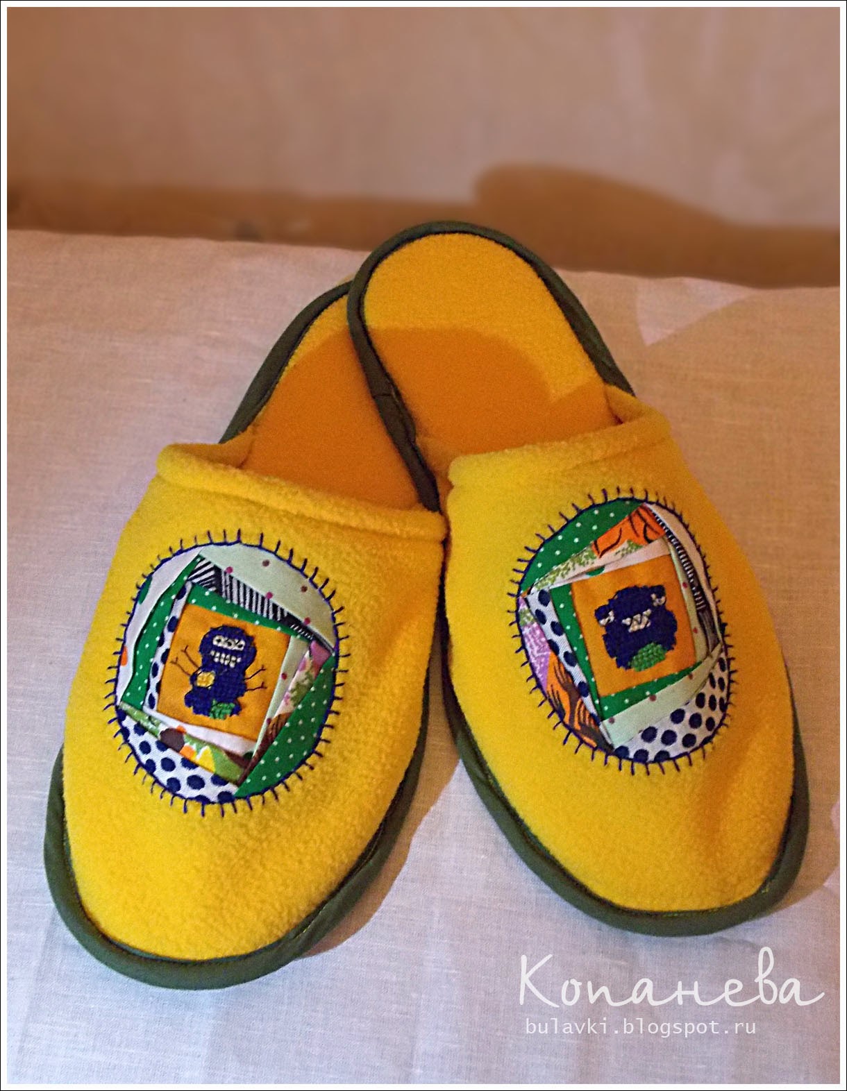 тапочки своими руками флисовые тапки