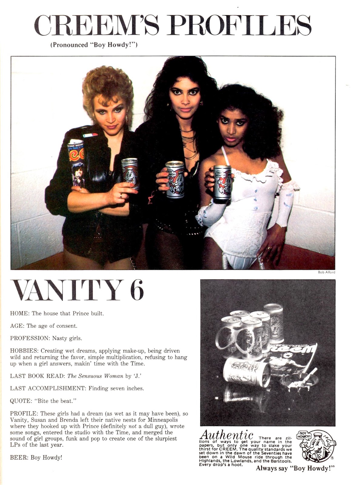 Lansure's Music Paraphernalia VANITY VANITY 6 Press Kits