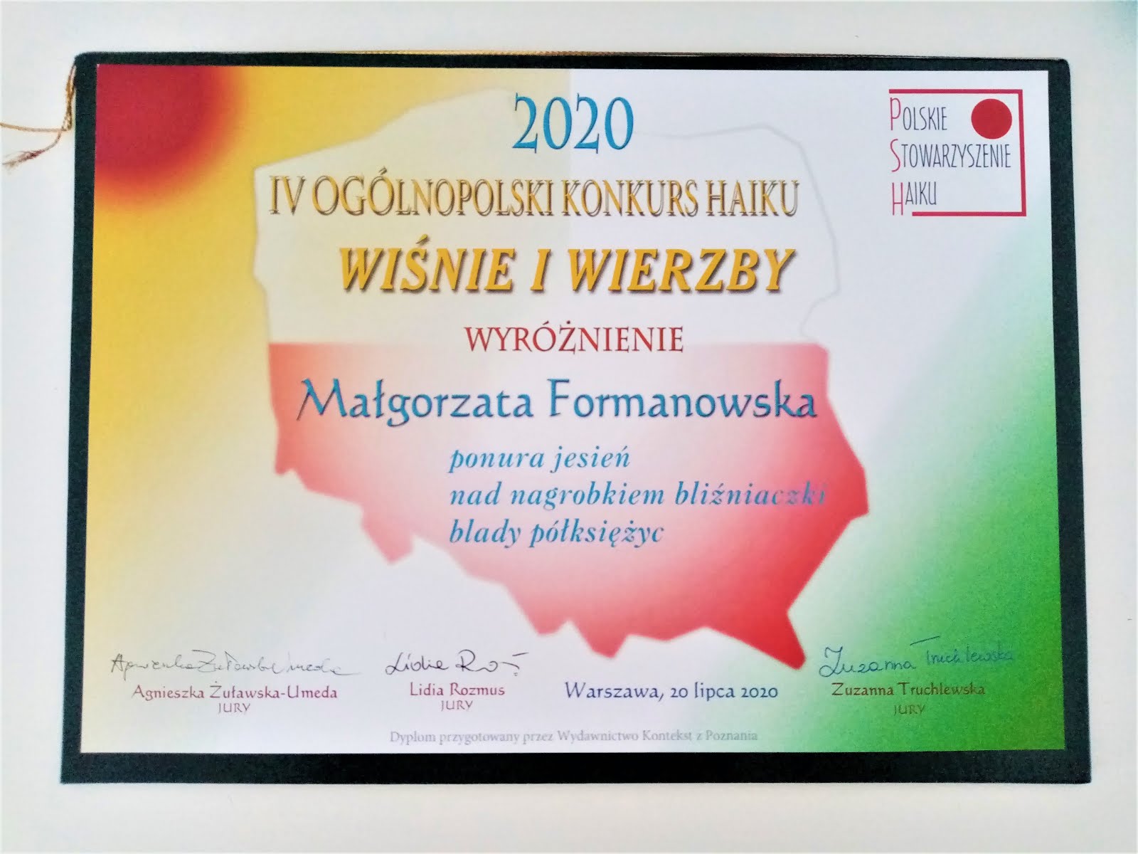 Ogólnopolski Konkurs Haiku Wiśnie i Wierzby:
