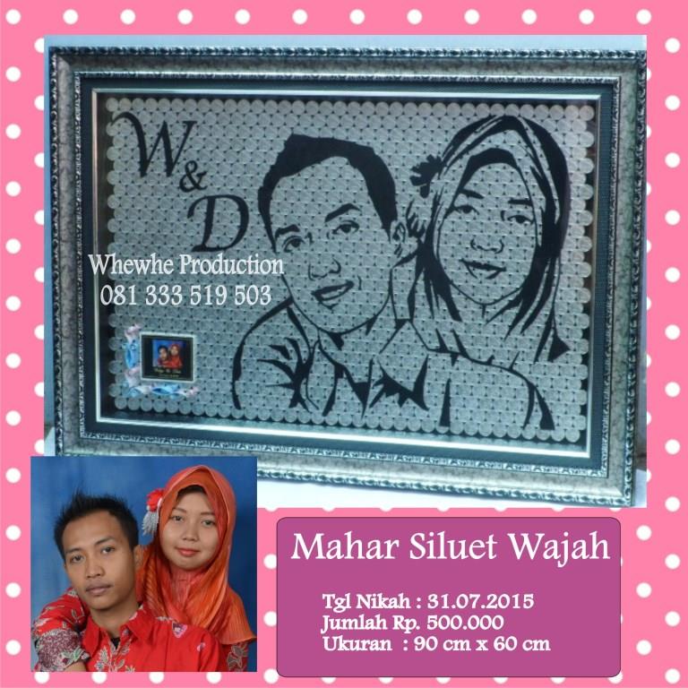 Mahar Siluet Wajah Siluet Koin Mahar Siluet Wajah Siluet Koin