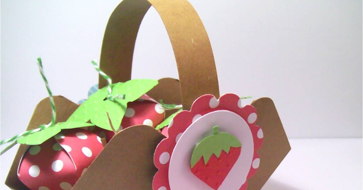 Stamping Paper: Canasta con Fresas
