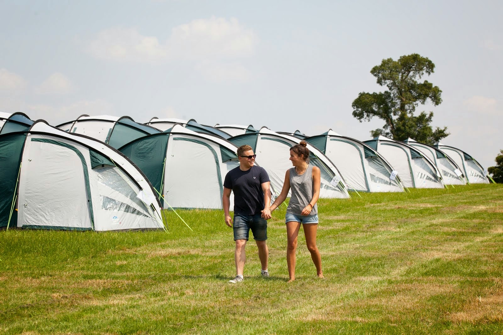 Camping F1 Pre Erected Tent Hire