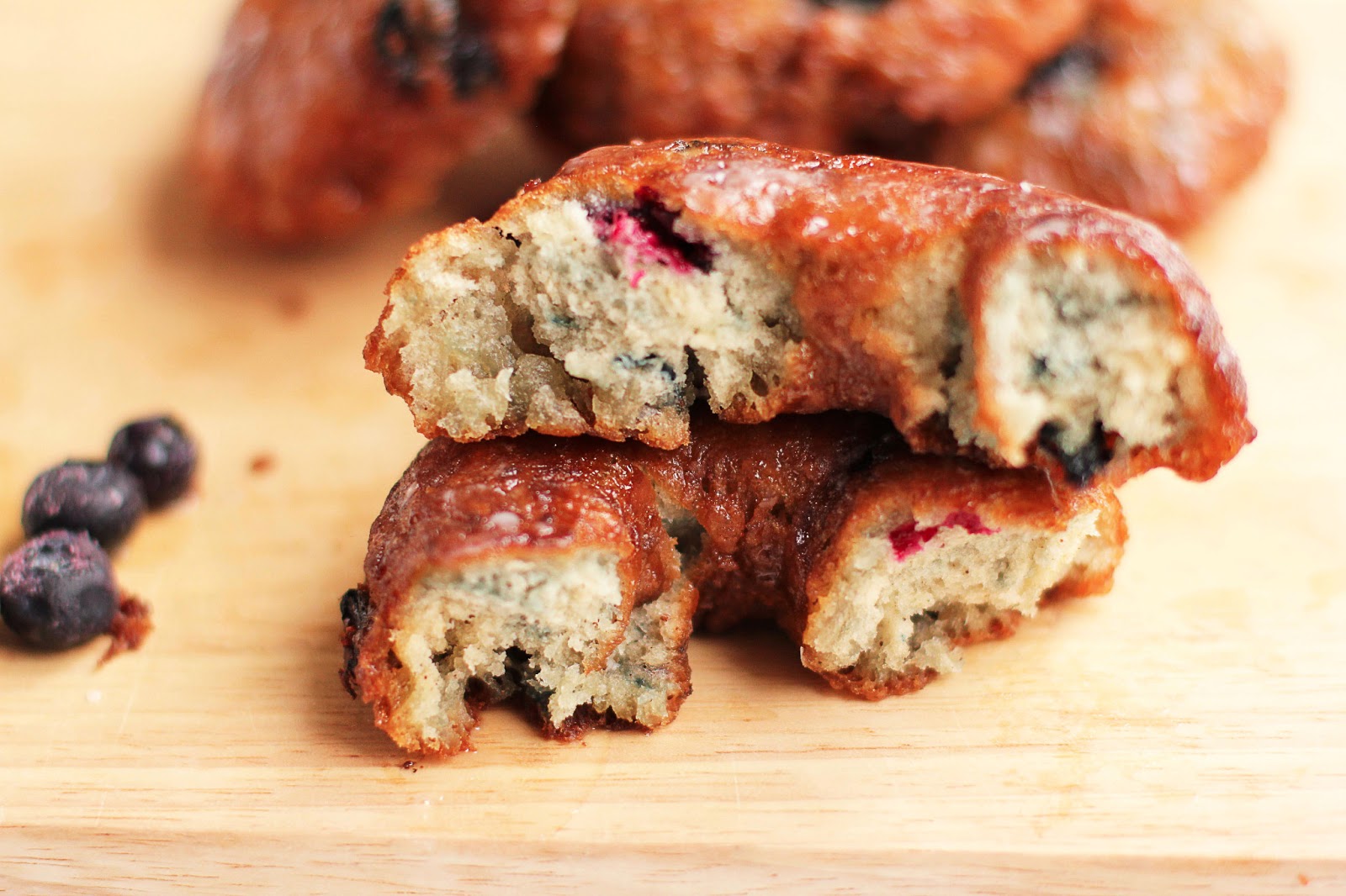 Blueberry Glazed Doughnuts Blueberry Glazed Donuts