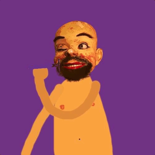 Ted "Theodore" Blogan new terror hobby making ventriloquist dummy gifs