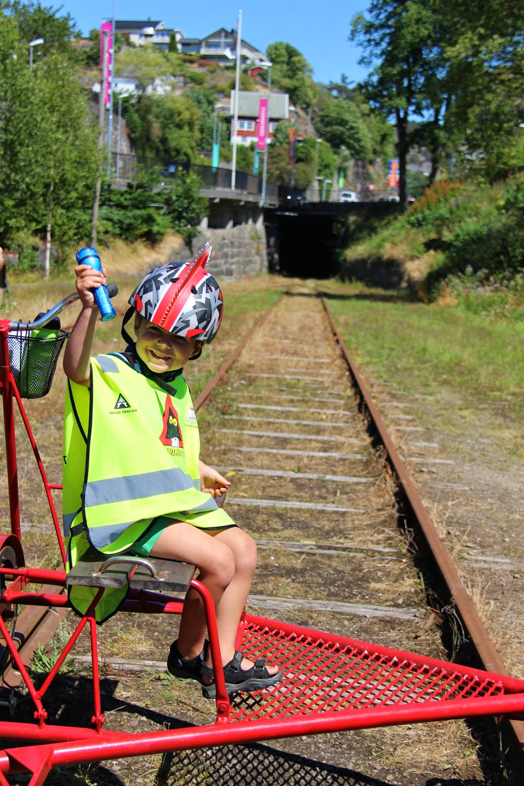 train track bicycle