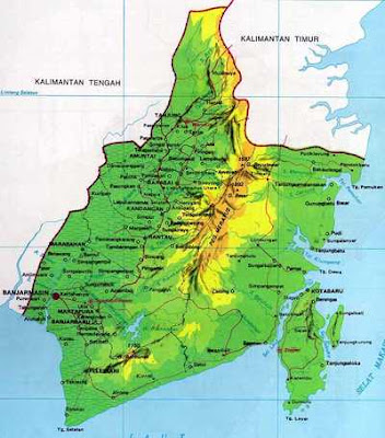 Peta+Kalimantan Peta Provinsi Kalimantan Selatan / sejarahdaerahulun.blogspot.com
