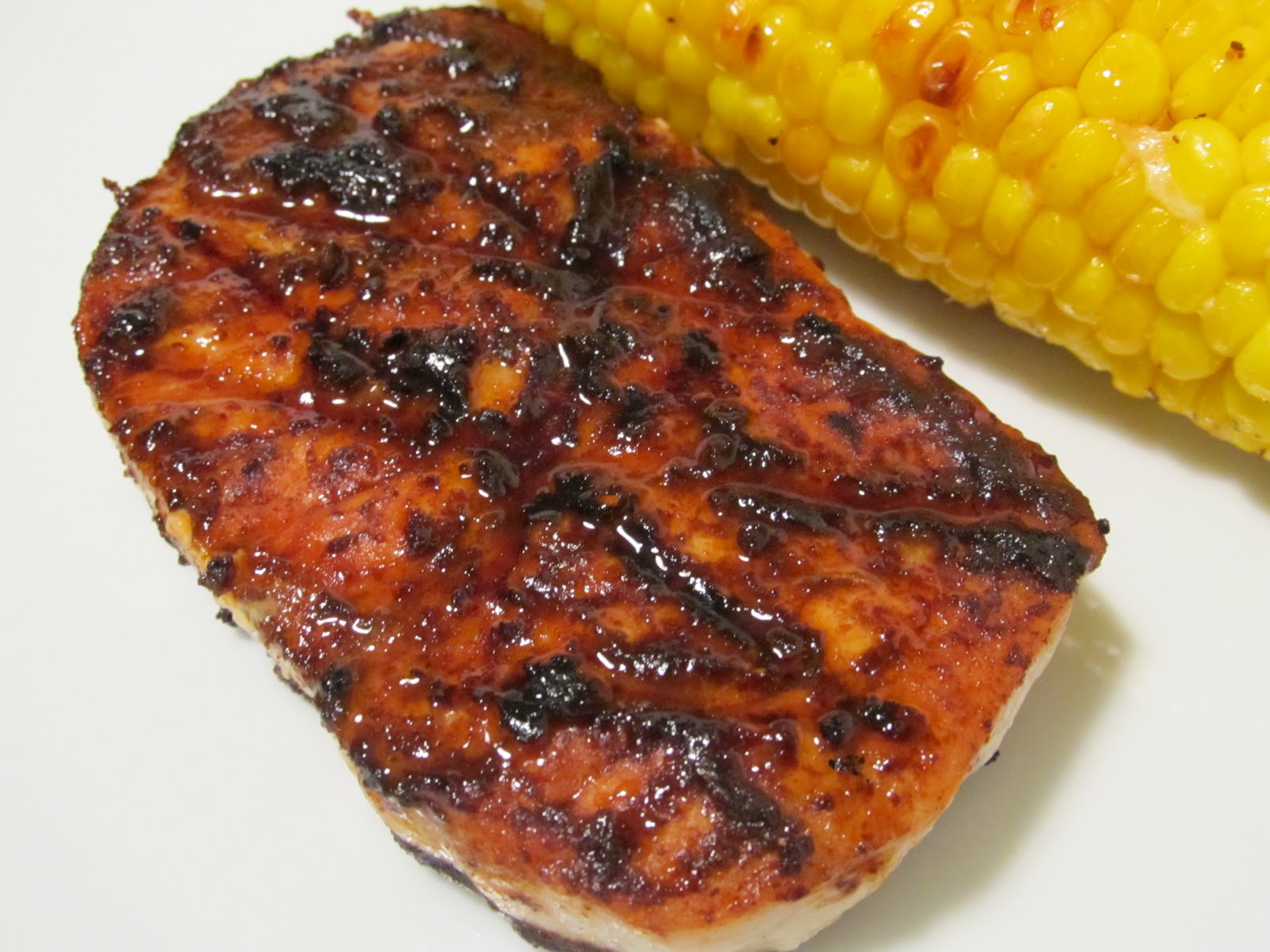 Jenn's Food Journey Cocoa and Chili Rubbed Pork Chops