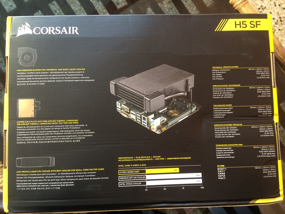 Corsair Hydro H5 SF LowProfile Liquid CPU Cooler Review Computers