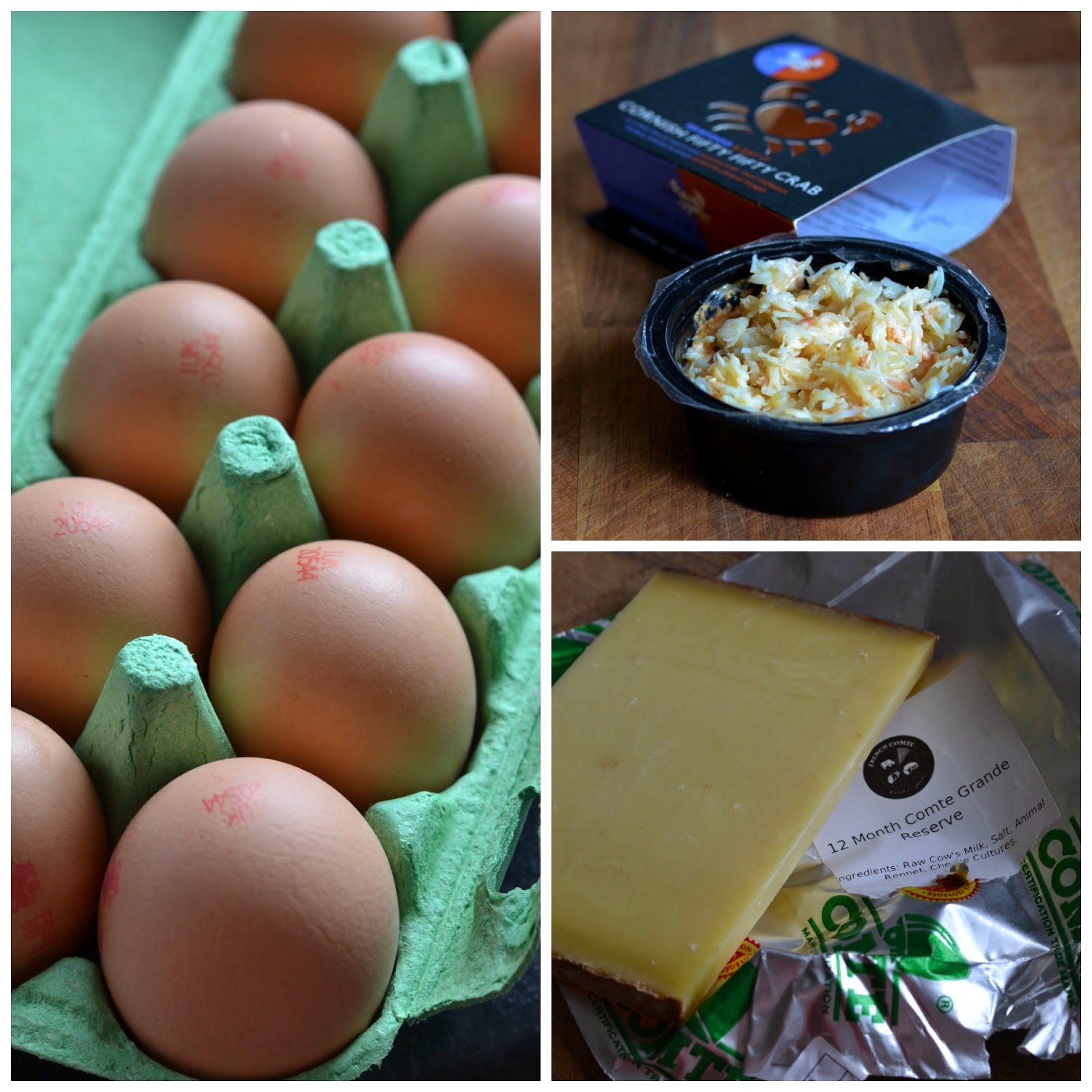 Food Urchin Crab and Comté cheese quiche