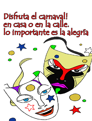 Resultado de imagen de imagenes con mensajes de carnavales