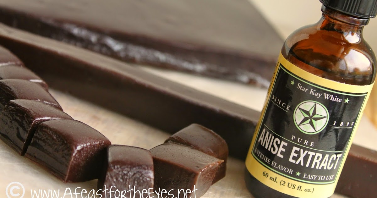 A Feast for the Eyes Black Licorice Caramels