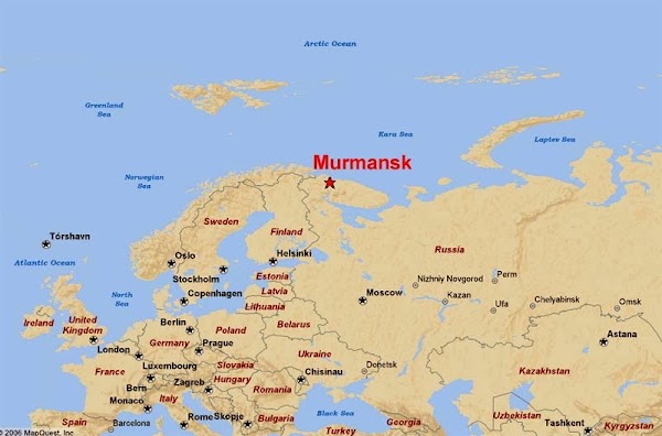 Murmansk Russia Map Murmansk Russia Map