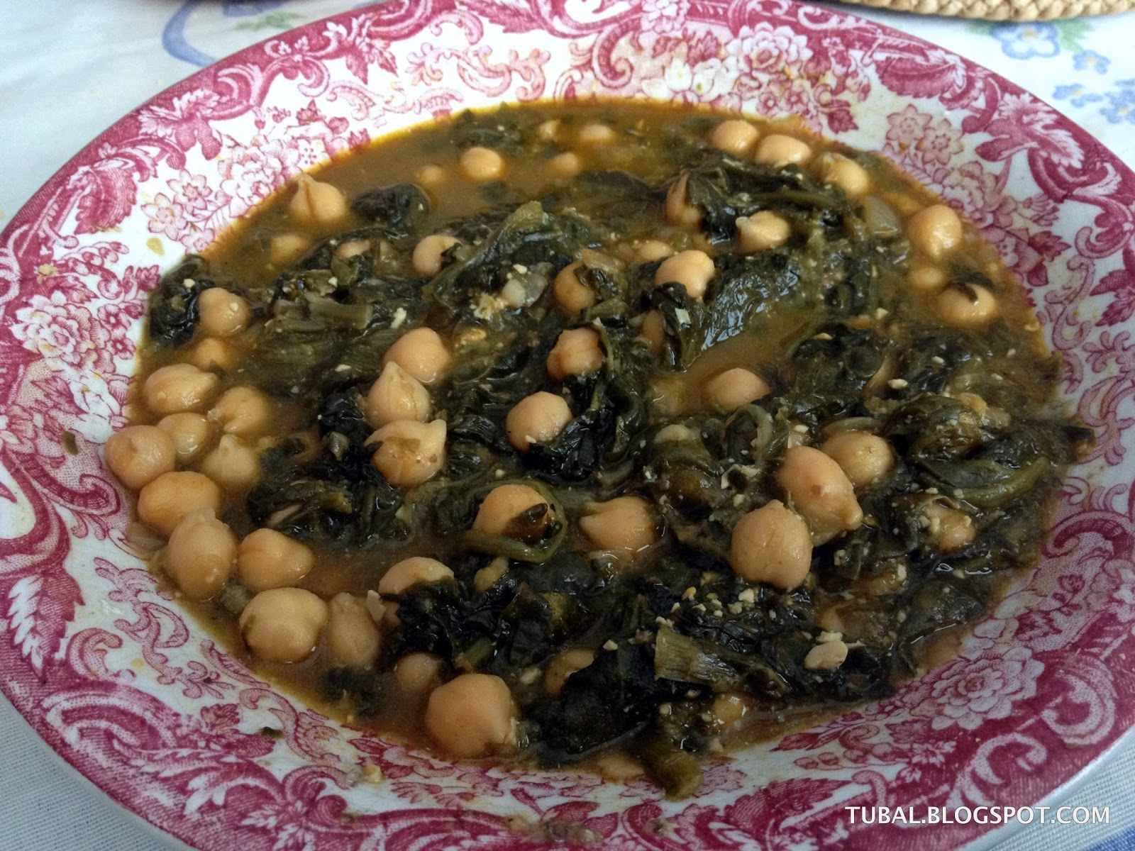 TUBAL GARBANZOS CON ESPINACAS