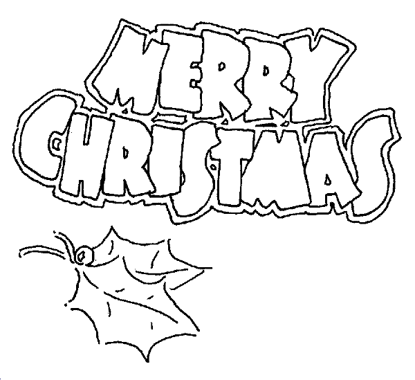 Merry Christmas Coloring Pages