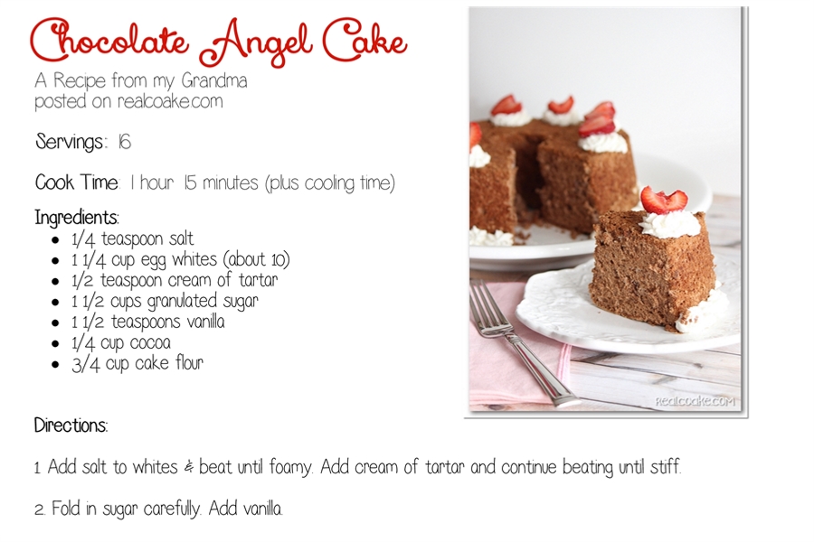 How Do You Make Chocolate Angel Food Cake How Do You Make Chocolate Angel Food Cake