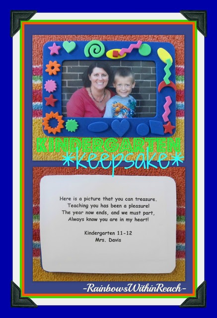 photo of: End of the Year Kindergarten Keepsake (via RoundUP of End of Year Poems at RainbowsWithinReach) 