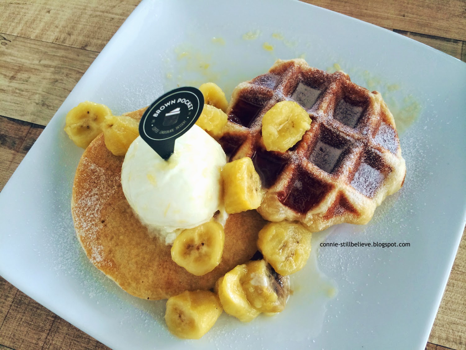 ♥ Waffles at Brown Pocket Cafe, Gurney Paragon Mall, Penang