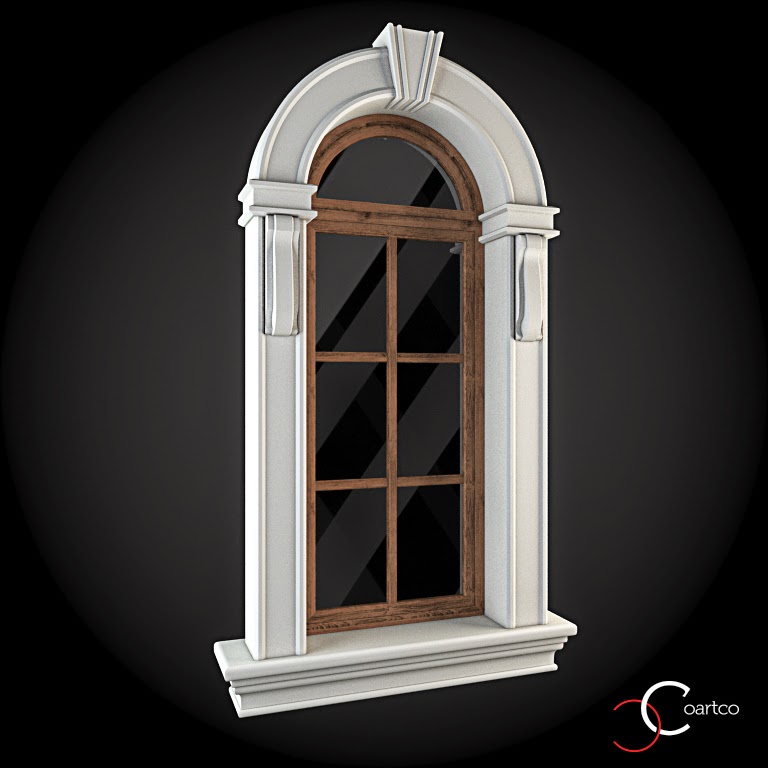 Ornamente Geamuri Exterior Cod: WIN-021 Ornamente Geamuri Exterior, Arcada, fatade case cu profile decorative polistiren, profile fatada, Model Cod: WIN-021