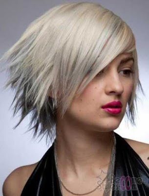 model short side swept inverted bob model short side swept inverted bob_9732104
