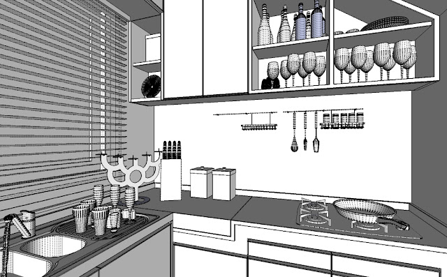 Nomeradona Sketchup Vr The Making Contemporary Kitchen
