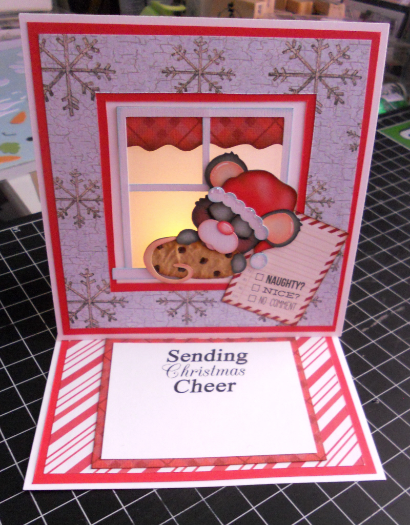 PAPER PIECING MEMORIES BY BABS Light Up Christmas Card