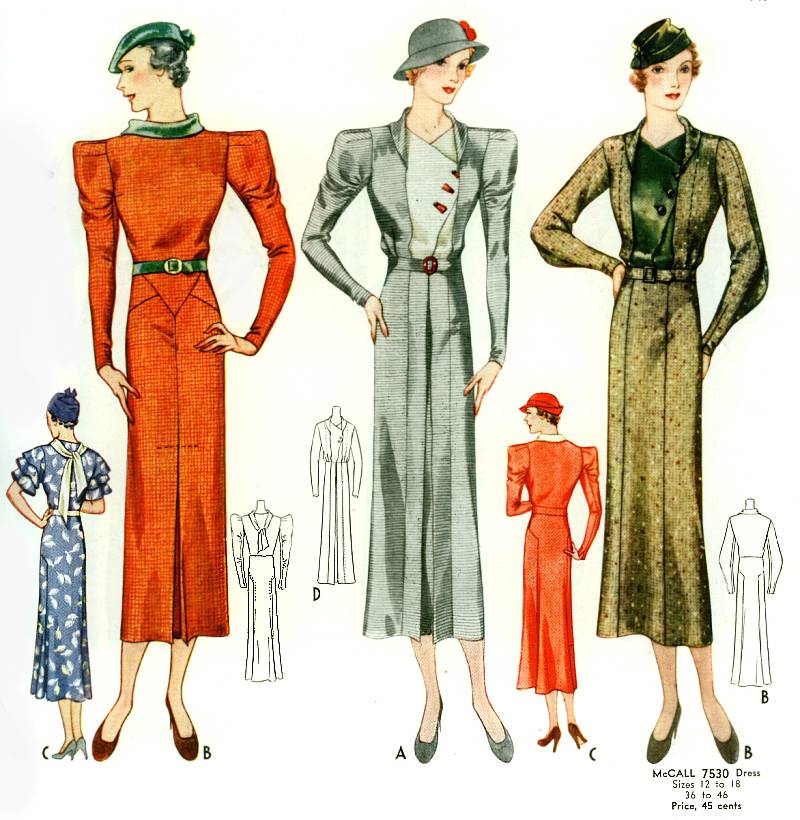 The Couture Touch McCall Patterns Designs for Spring 1934