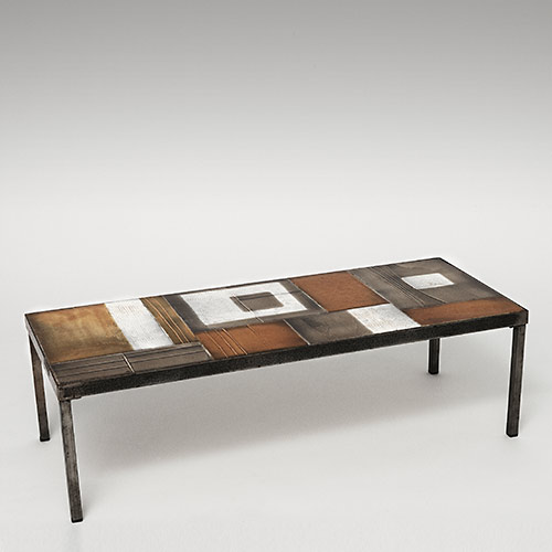 GALERIE RIVIERA Roger Capron Table basse Coffee table with glazed lava t -> Table Basse Capron GALERIE RIVIERA Roger Capron Table basse Coffee table with glazed lava t -> Table Basse Capron