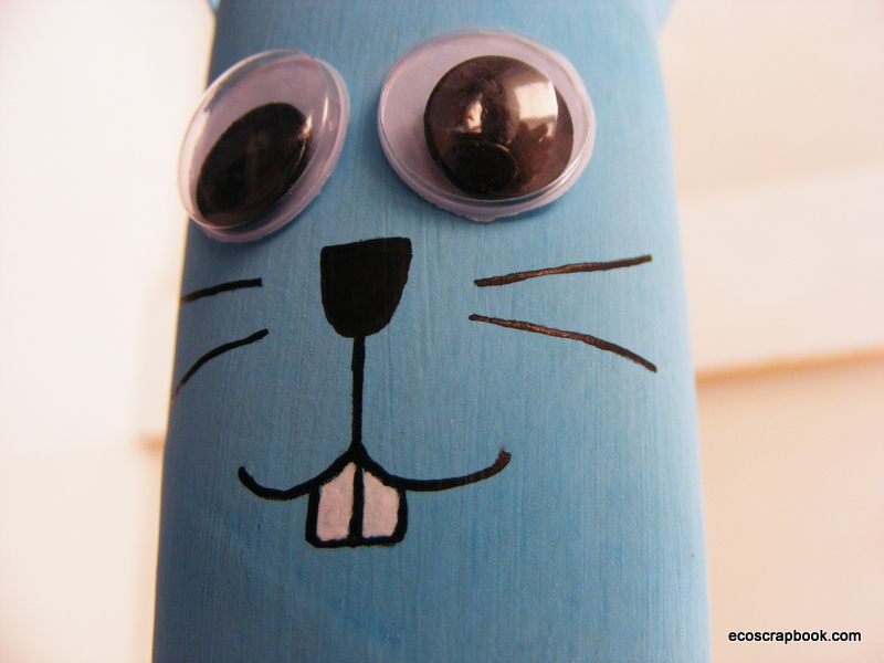 EcoScrapbook Easter Kid's Craft Toilet Paper Roll Bunnies