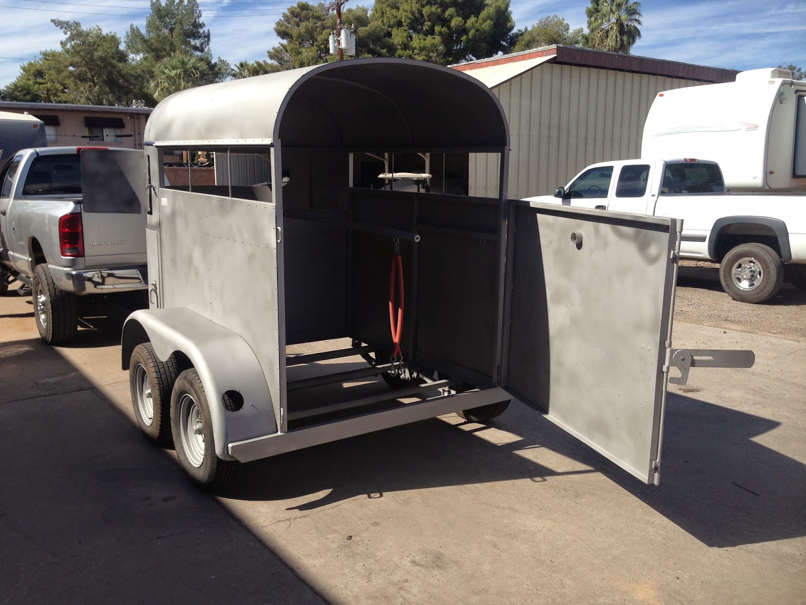 RTW Horse Trailer Restoration. 1963 Dave's Trailer Works, Wrangler Model.