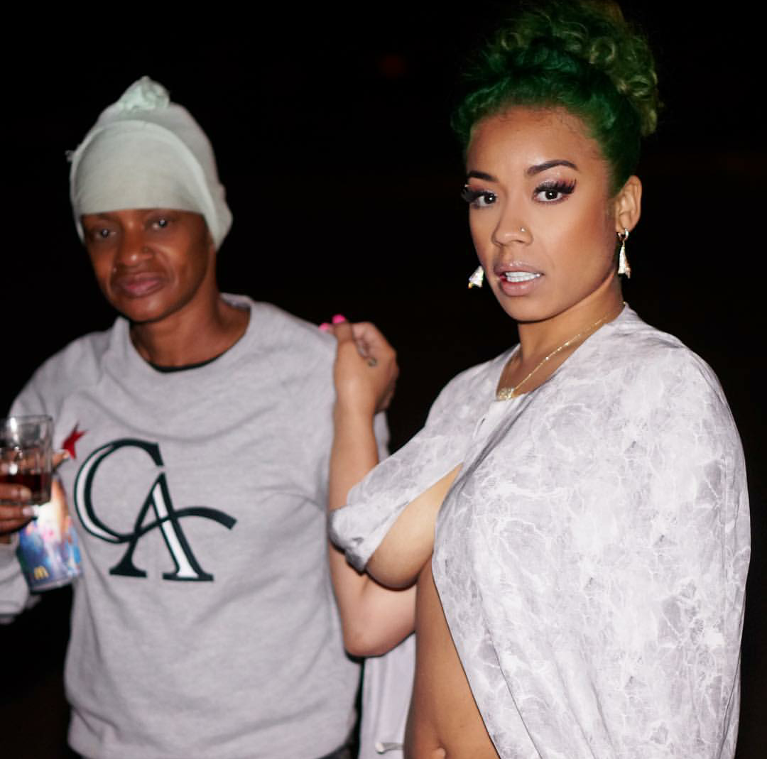 33 year old Keyshia Cole went to the beach with her Mum and almost had a ni...