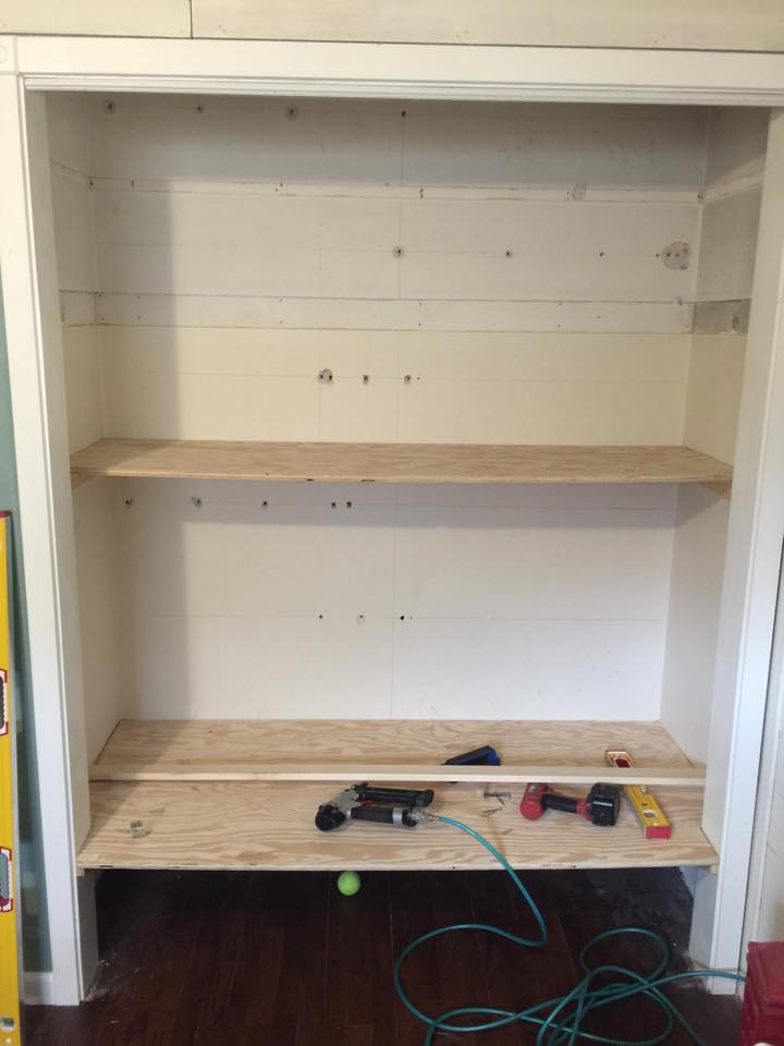 One Thrifty Chick Closet Makeover BuiltIn Guinea Pig Cage