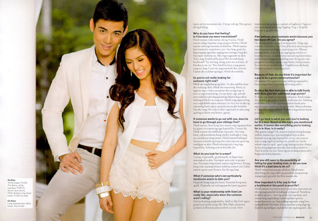 Kapamilya primetime tandem Kim Chiu and Xian Lim in Maven Magazine's