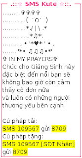 SMS chúc mừng giáng sinh SMS chúc mừng giáng sinh