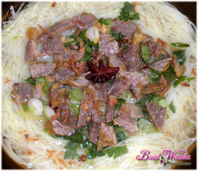 Resepi Mudah Cara Buat Bihun Sup Daging Herba Utara Sedap