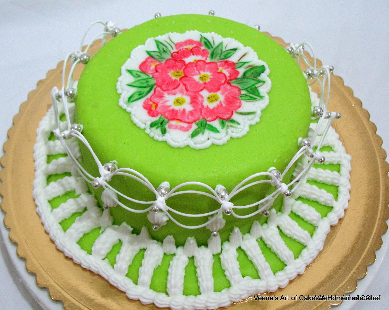 Veena S Art Of Cakes Oriental String Work Tutorial