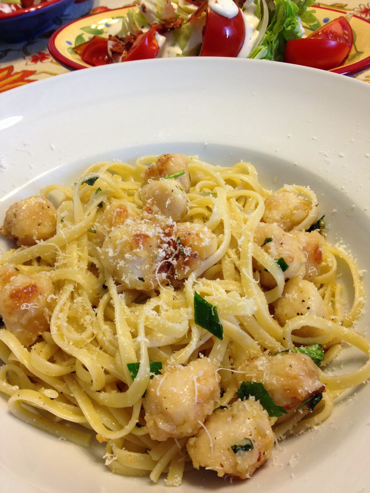 Bay Scallops and Linguine The Bee Skep