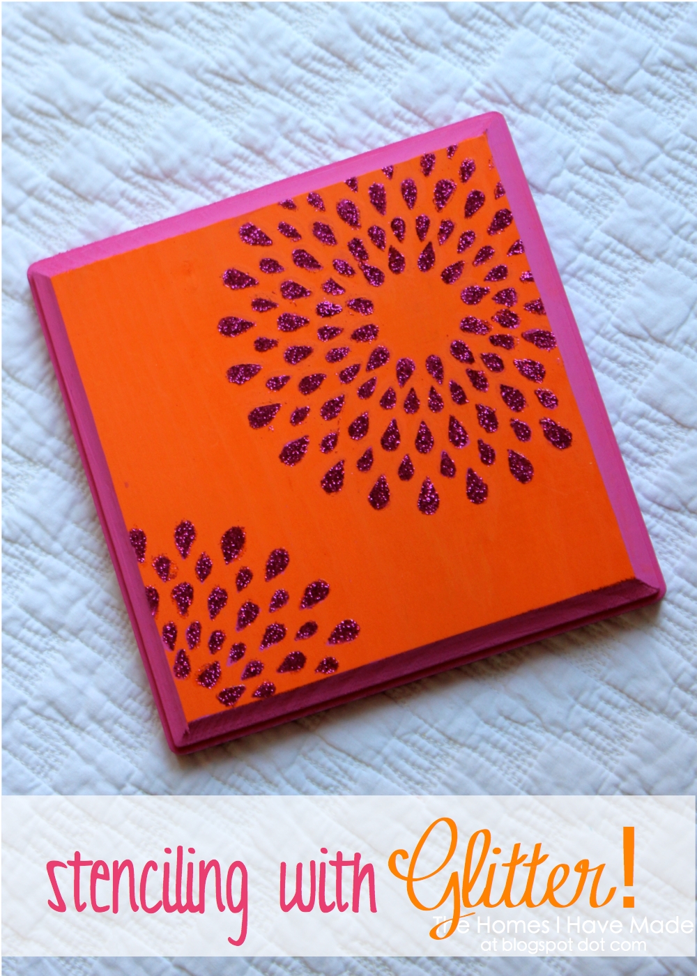 Ideas for Decorating Wall Plaques Stenciling with Glitter The Homes