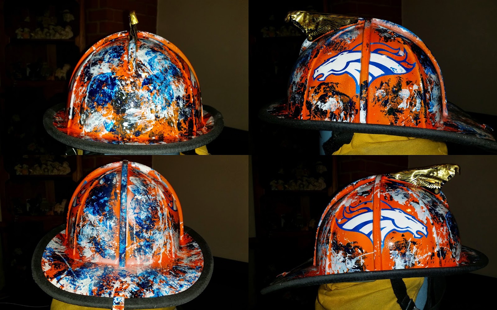 Fire Helmet Design History | zimmer designz custom paint denver broncos custom painted Fire Helmet Design History | zimmer designz custom paint denver broncos custom painted